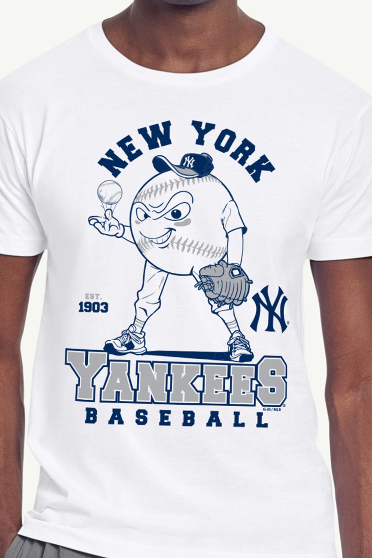 Starter Top Pick | MENS NEW YORK YANKEES BASEBALL CHARACTER SHORT SLEEVE T SHIRT