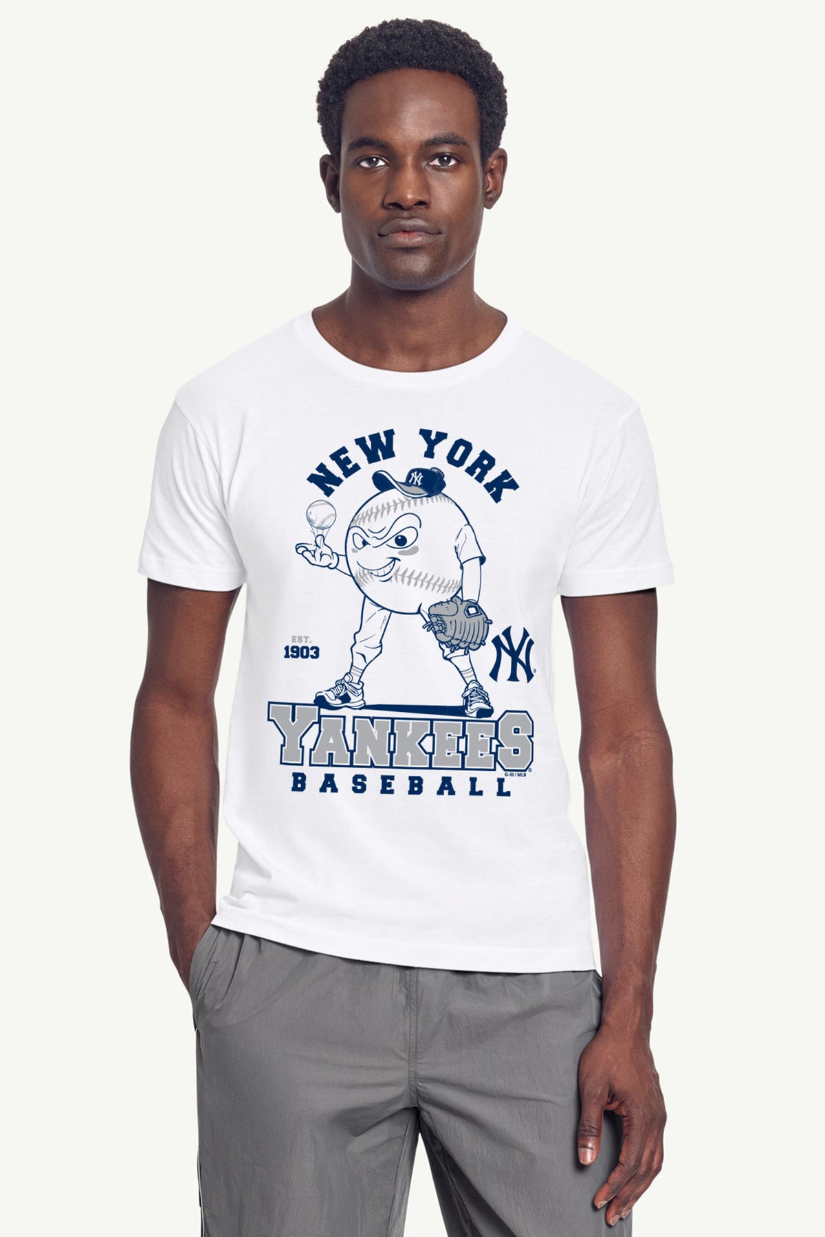 Starter Top Pick | MENS NEW YORK YANKEES BASEBALL CHARACTER SHORT SLEEVE T SHIRT