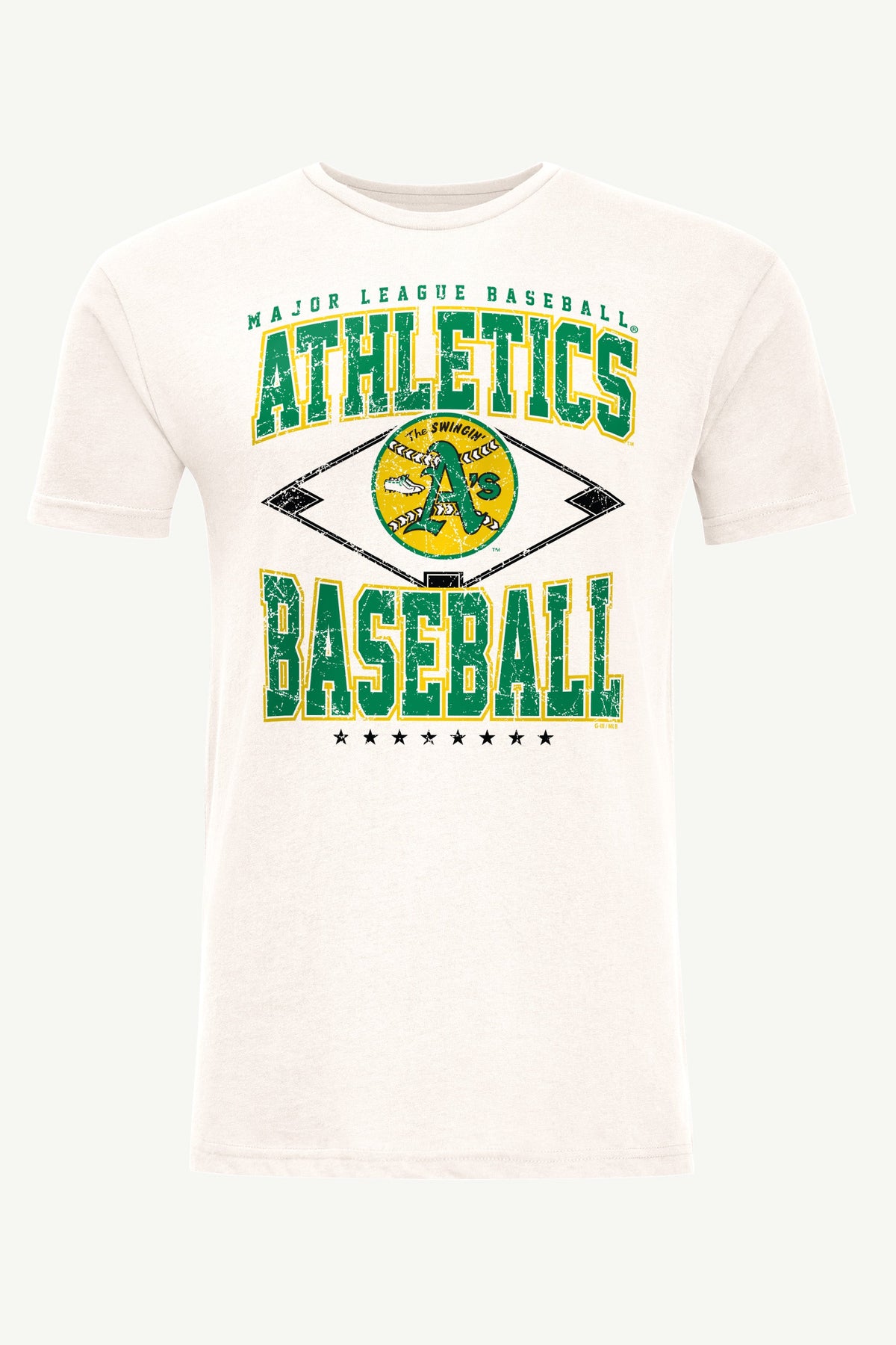 Starter Popular | MENS ATHLETICS DISTRESSED COOPERSTOWN DIAMOND SHORT SLEEVE T SHIRT