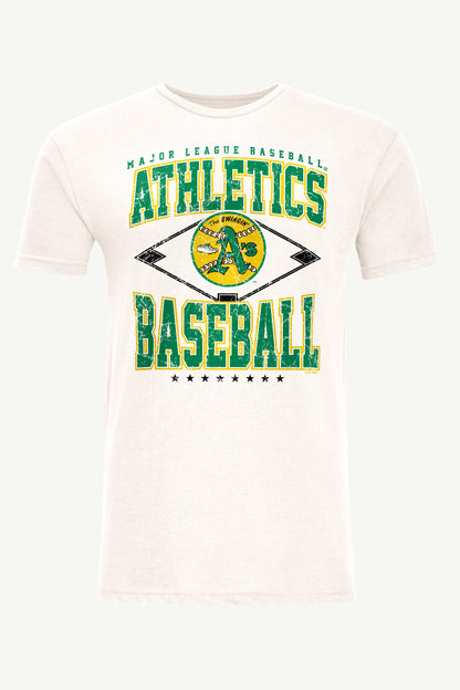 Starter Popular | MENS ATHLETICS DISTRESSED COOPERSTOWN DIAMOND SHORT SLEEVE T SHIRT