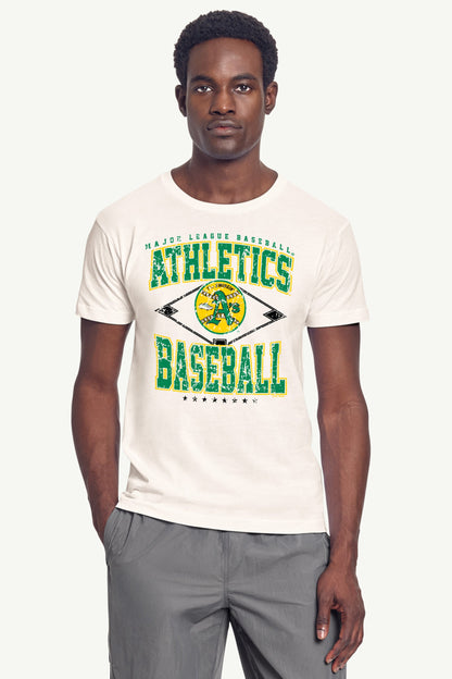 Starter Popular | MENS ATHLETICS DISTRESSED COOPERSTOWN DIAMOND SHORT SLEEVE T SHIRT