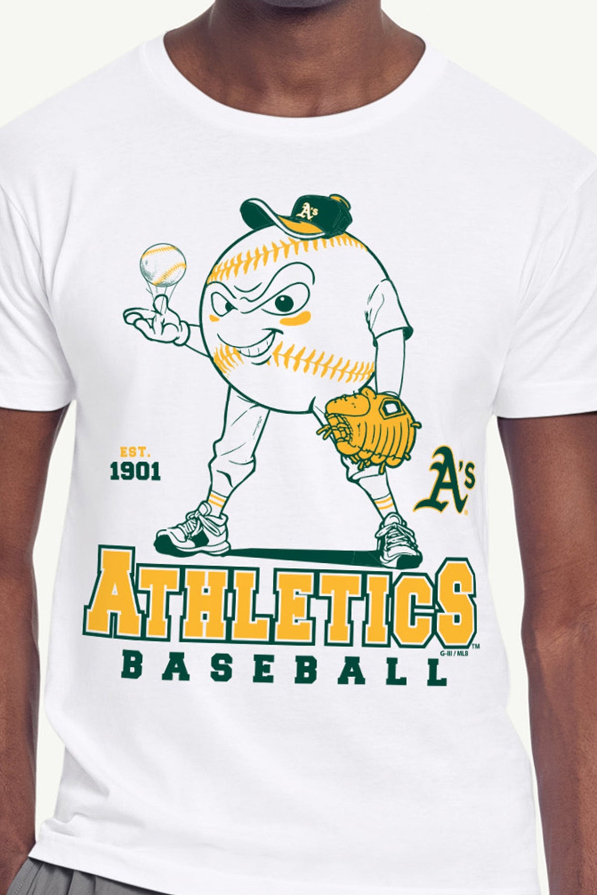 Starter Trusted | MENS ATHLETICS BASEBALL CHARACTER SHORT SLEEVE T SHIRT