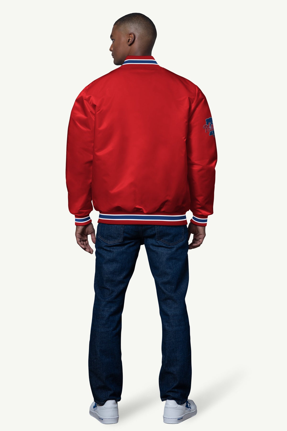 Starter Signature | MENS PHILADELPHIA PHILLIES SATIN VARSITY JACKET