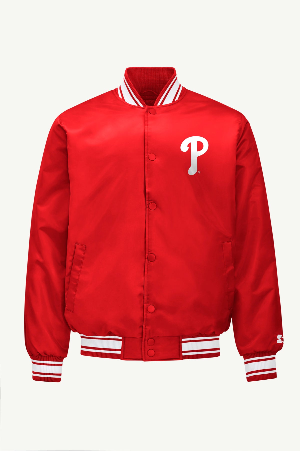 Starter Signature | MENS PHILADELPHIA PHILLIES SATIN VARSITY JACKET