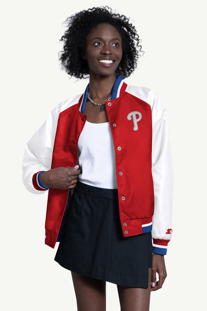 Starter Everyday | WOMENS PHILADELPHIA PHILLIES BLITZ VARSITY JACKET