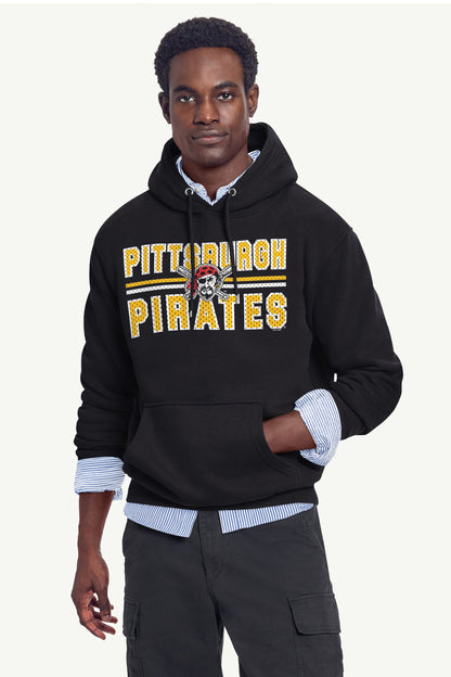 Starter Essential | MENS PITTSBURGH PIRATES MESH LOOK HOODIE