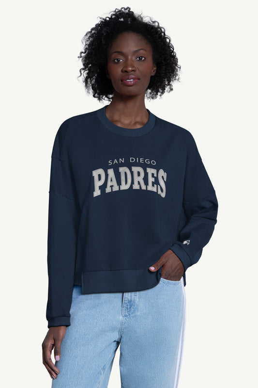 Starter Customer Favorite | WOMENS SAN DIEGO PADRES CREW NECK SWEATSHIRT