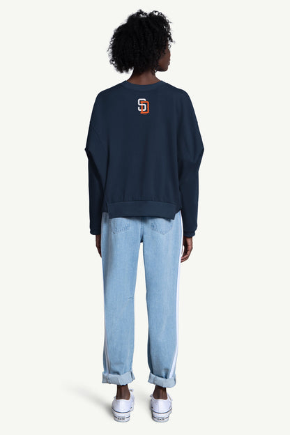 Starter Customer Favorite | WOMENS SAN DIEGO PADRES CREW NECK SWEATSHIRT