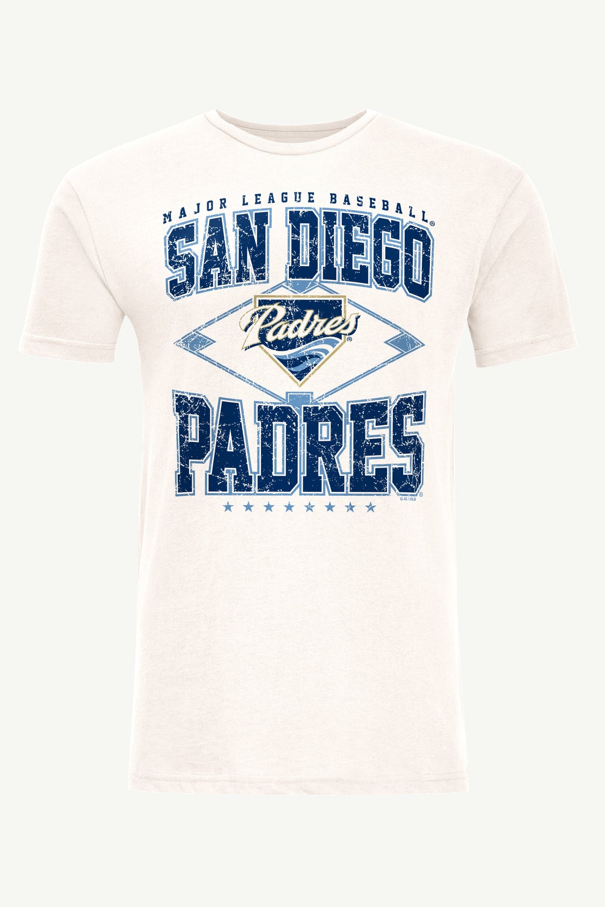 Starter Latest | MENS SAN DIEGO PADRES DISTRESSED COOPERSTOWN DIAMOND SHORT SLEEVE T SHIRT