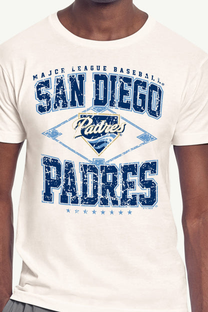 Starter Latest | MENS SAN DIEGO PADRES DISTRESSED COOPERSTOWN DIAMOND SHORT SLEEVE T SHIRT