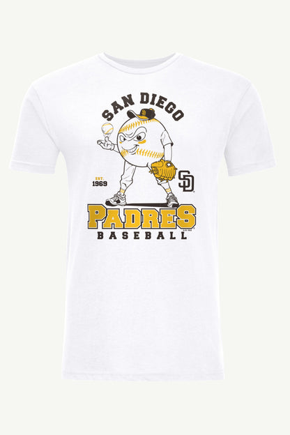 Starter Popular | MENS SAN DIEGO PADRES BASEBALL CHARACTER SHORT SLEEVE T SHIRT