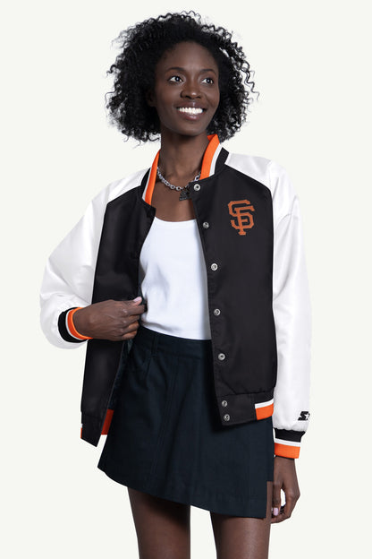 Starter Latest | WOMENS SAN FRANCISCO GIANTS BLITZ VARSITY JACKET