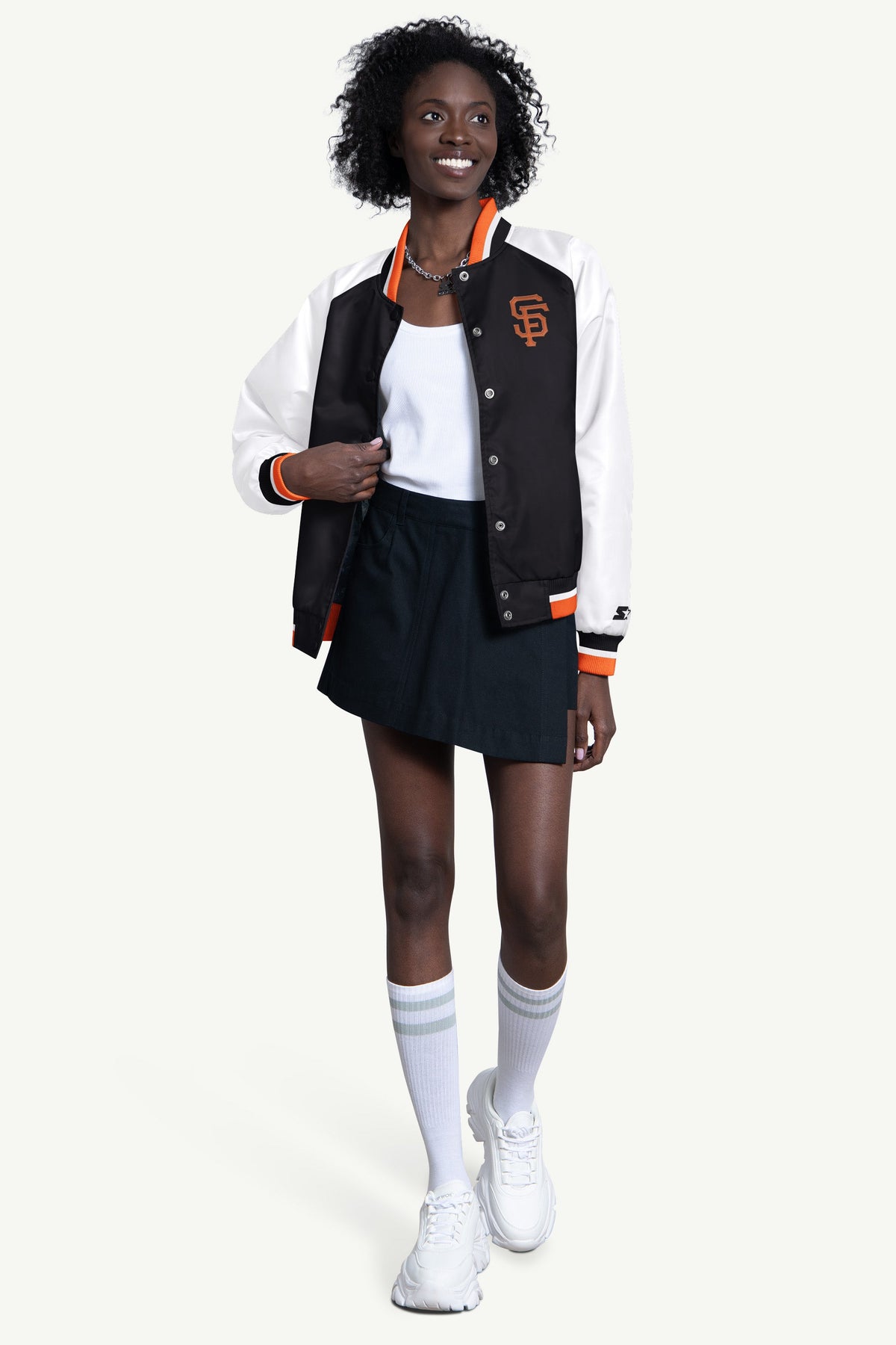 Starter Latest | WOMENS SAN FRANCISCO GIANTS BLITZ VARSITY JACKET