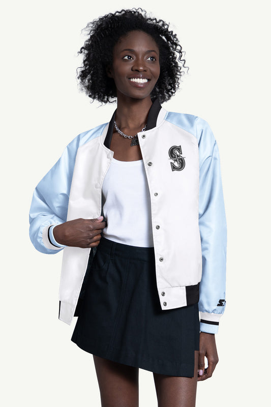 Starter Trusted | WOMENS SEATTLE MARINERS BLITZ VARSITY JACKET