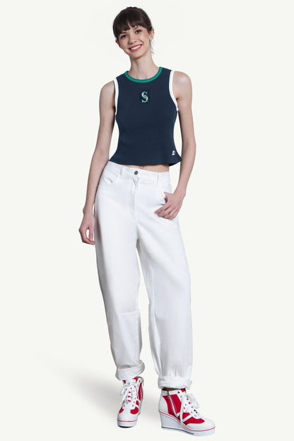 Starter Hot Sale | WOMENS SEATTLE MARINERS PLAY THE BALL CROP TANK