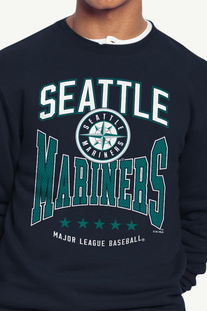 Starter Featured | MENS SEATTLE MARINERS CENTER SQUEEZE SWEATSHIRT
