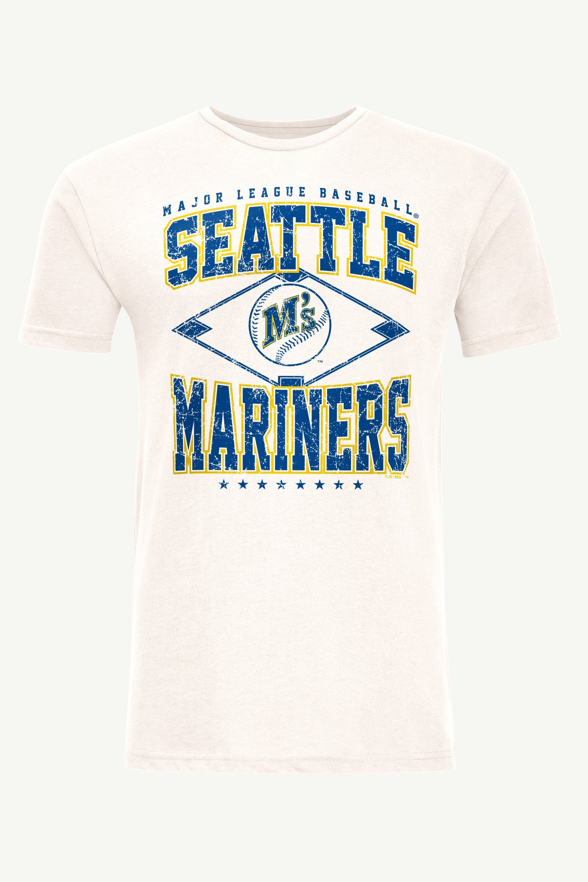Starter Hot Sale | MENS SEATTLE MARINERS DISTRESSED COOPERSTOWN DIAMOND SHORT SLEEVE T SHIRT