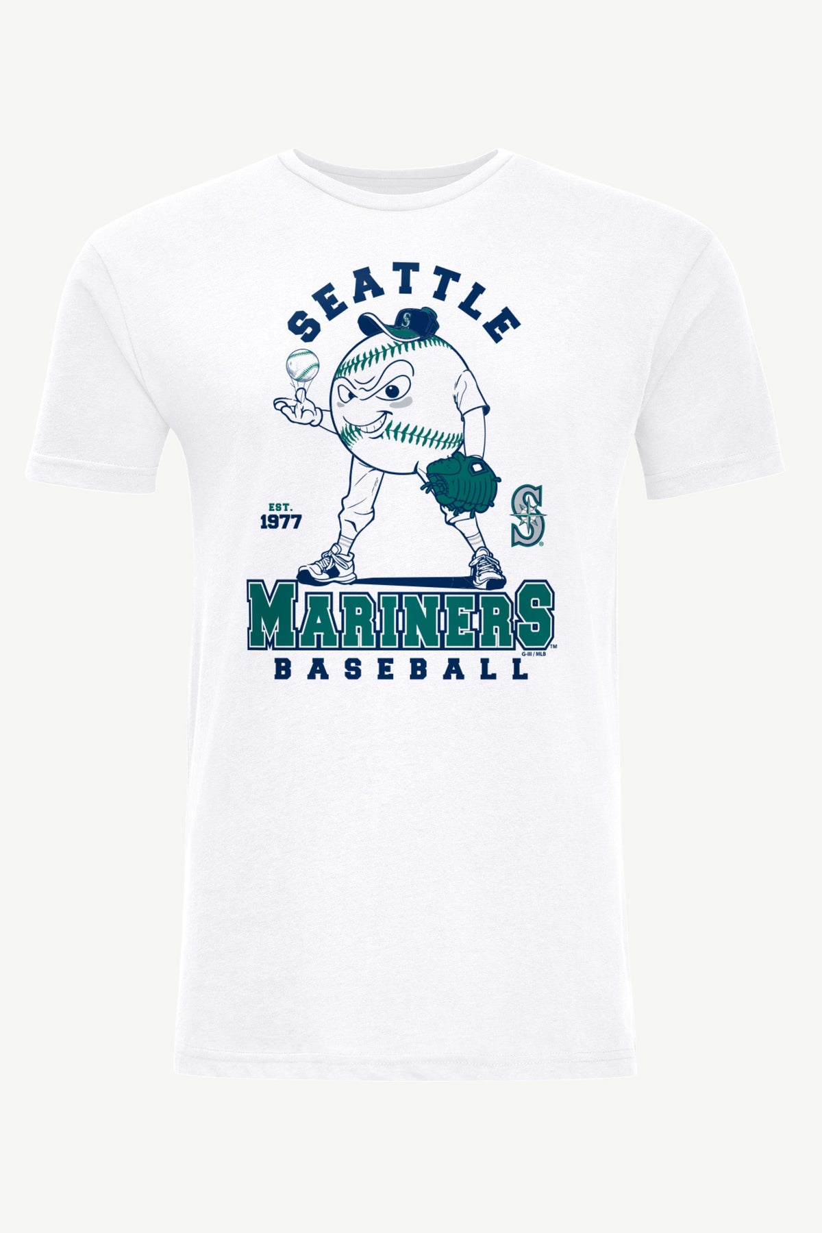Starter Signature | MENS SEATTLE MARINERS BASEBALL CHARACTER SHORT SLEEVE T SHIRT