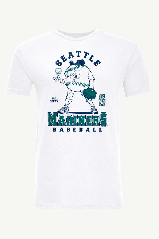 Starter Signature | MENS SEATTLE MARINERS BASEBALL CHARACTER SHORT SLEEVE T SHIRT