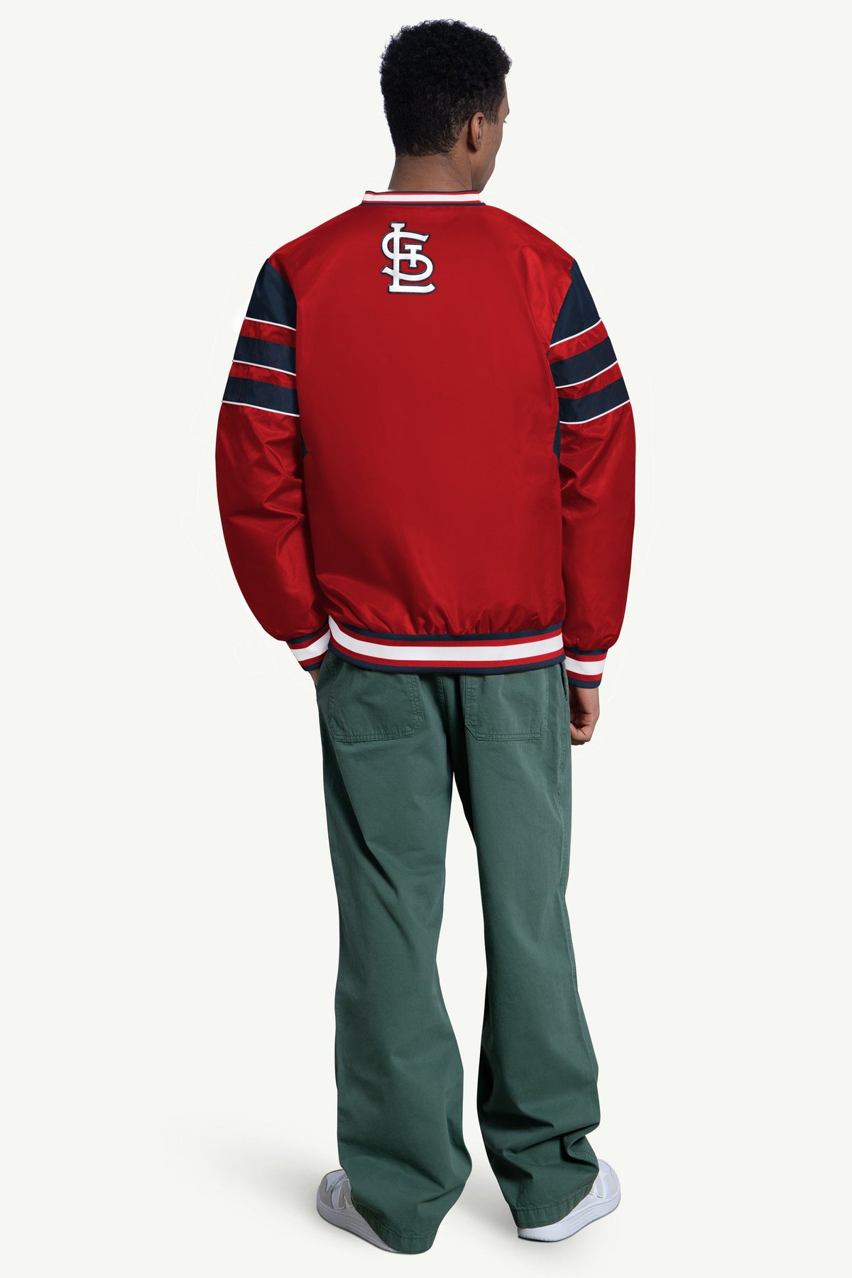 Starter Exclusive | MENS ST LOUIS CARDINALS ENFORCER V-NECK PULLOVER JACKET