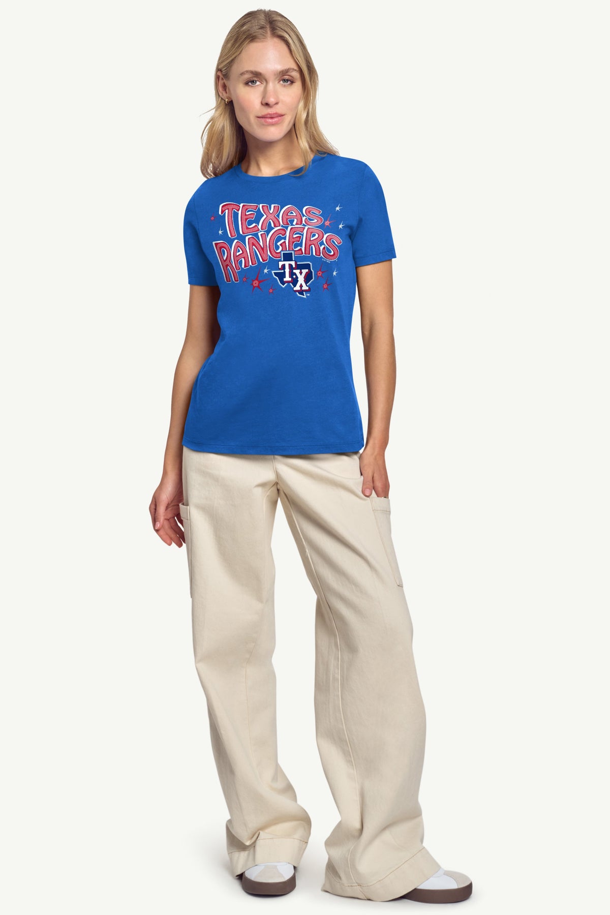 Starter Featured | WOMENS TEXAS RANGERS FIREWORKS T SHIRT