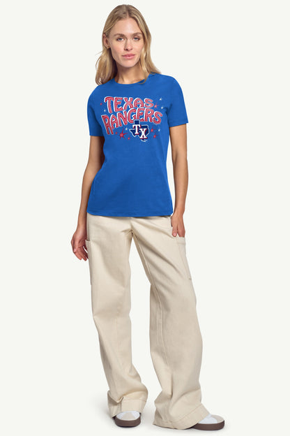 Starter Featured | WOMENS TEXAS RANGERS FIREWORKS T SHIRT