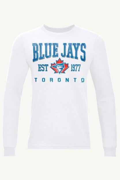 Starter Best Seller | MENS TORONTO BLUE JAYS RETRO LONG SLEEVE T SHIRT