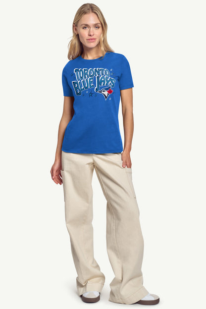 Starter Featured | WOMENS TORONTO BLUE JAYS FIREWORKS T SHIRT