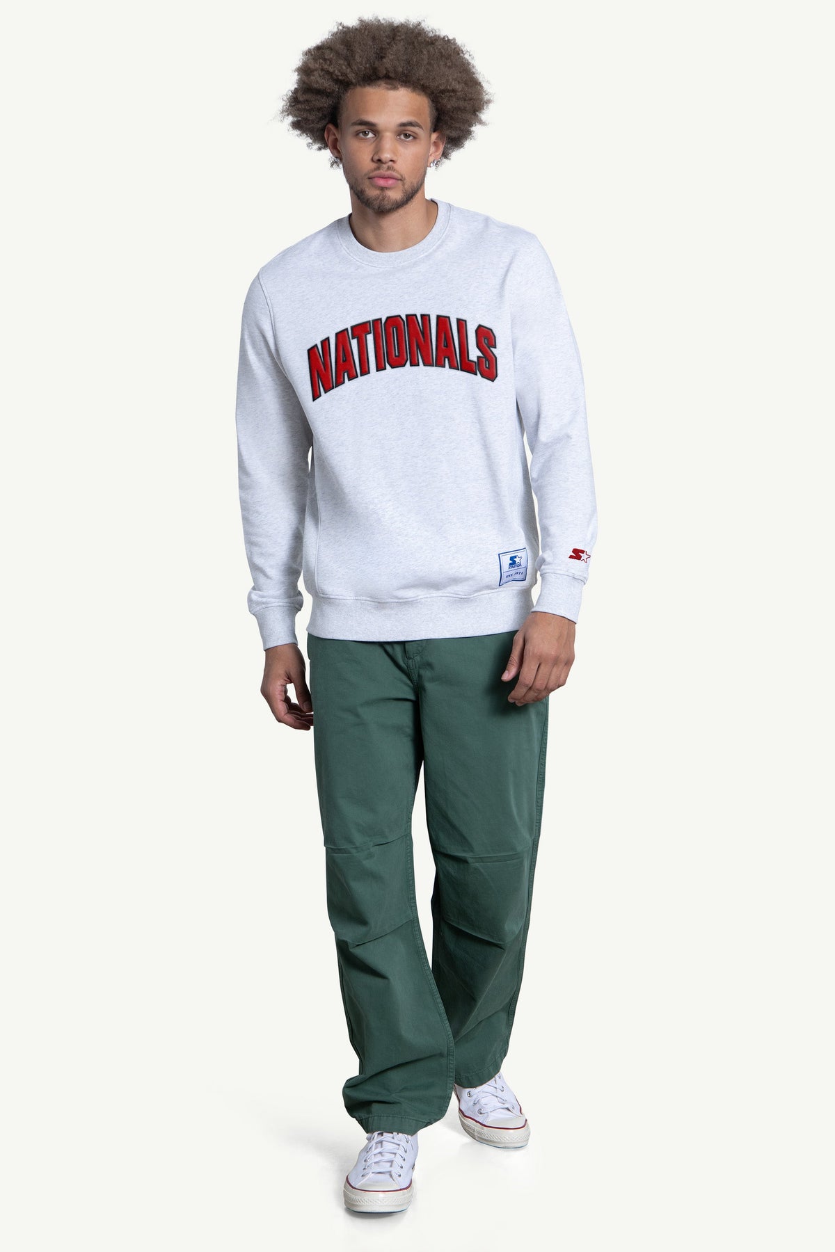 Starter Sale | MENS WASHINGTON NATIONALS FACE OFF CREWNECK