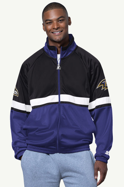 Starter New | MENS BALTIMORE RAVENS VETERAN TRACK JACKET