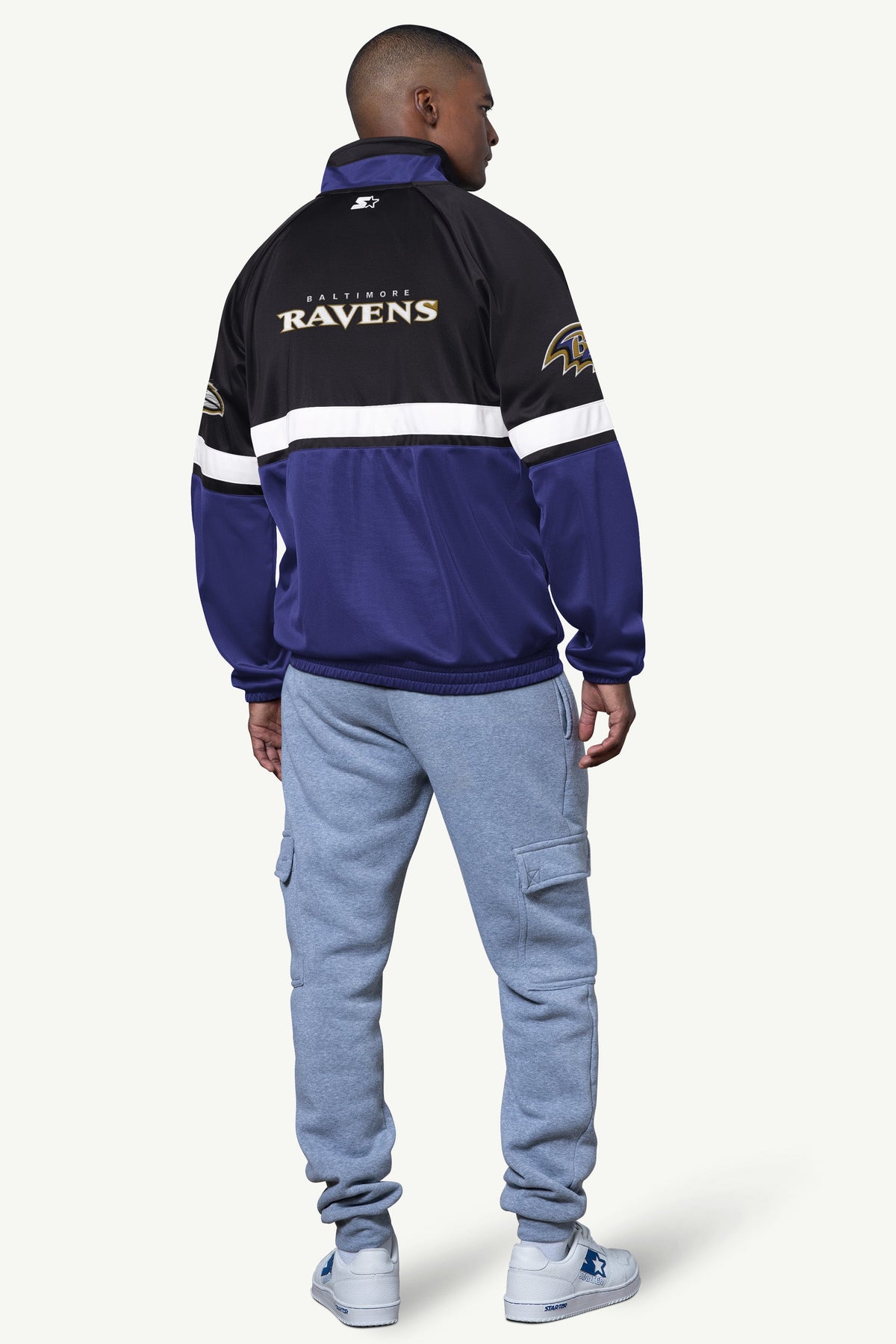 Starter New | MENS BALTIMORE RAVENS VETERAN TRACK JACKET