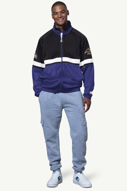 Starter New | MENS BALTIMORE RAVENS VETERAN TRACK JACKET