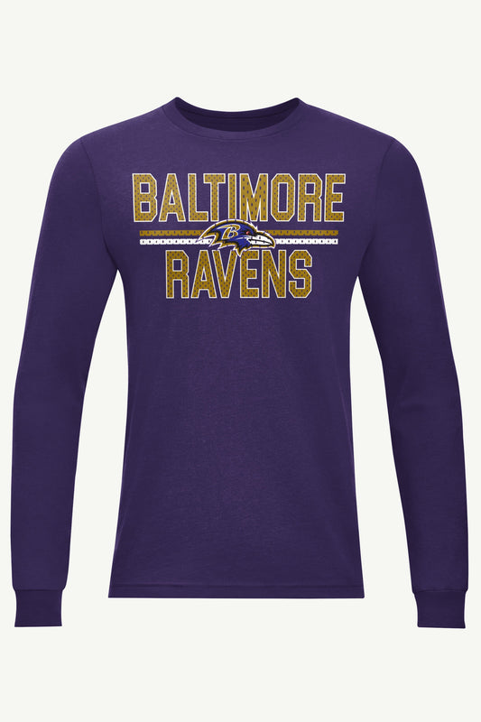 Starter Featured | MENS BALTIMORE RAVENS MESH LOOK LONG SLEEVE T SHIRT