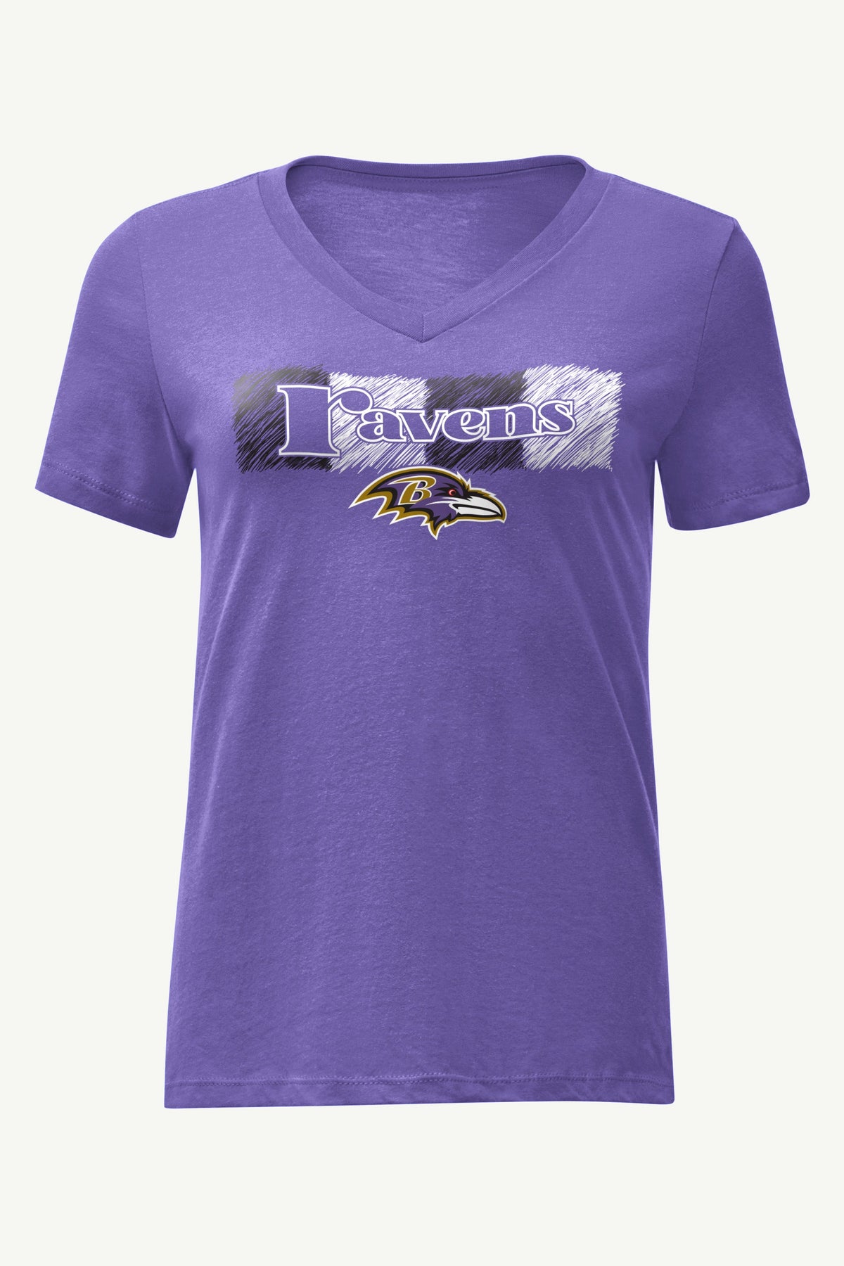 Starter Latest | WOMENS BALTIMORE RAVENS COLOR SHADING V-NECK T SHIRT