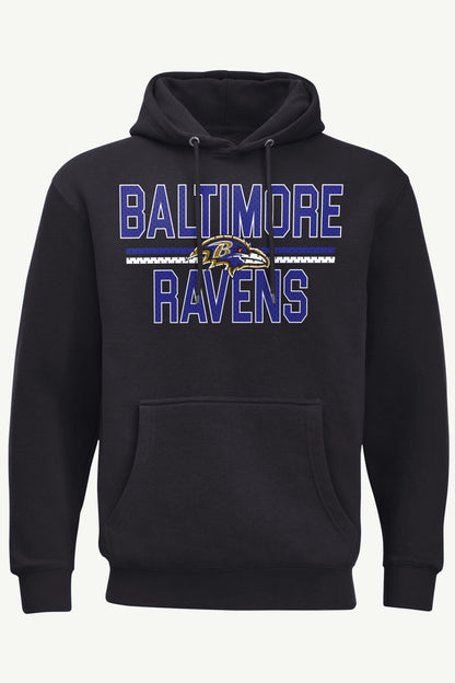 Starter Top Pick | MENS BALTIMORE RAVENS MESH LOOK HOODIE