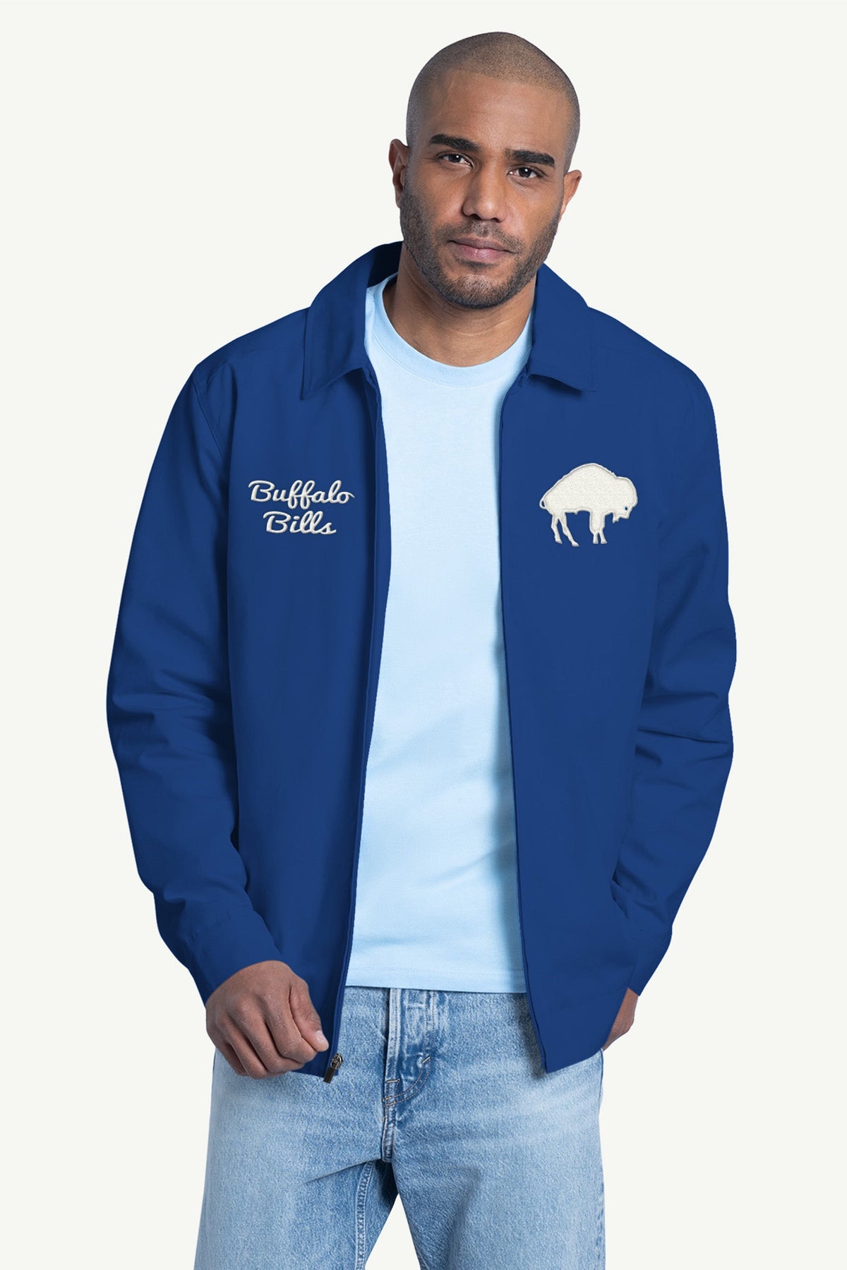 Starter Sale | MENS BUFFALO BILLS FRANCHISE FULL ZIP JACKET