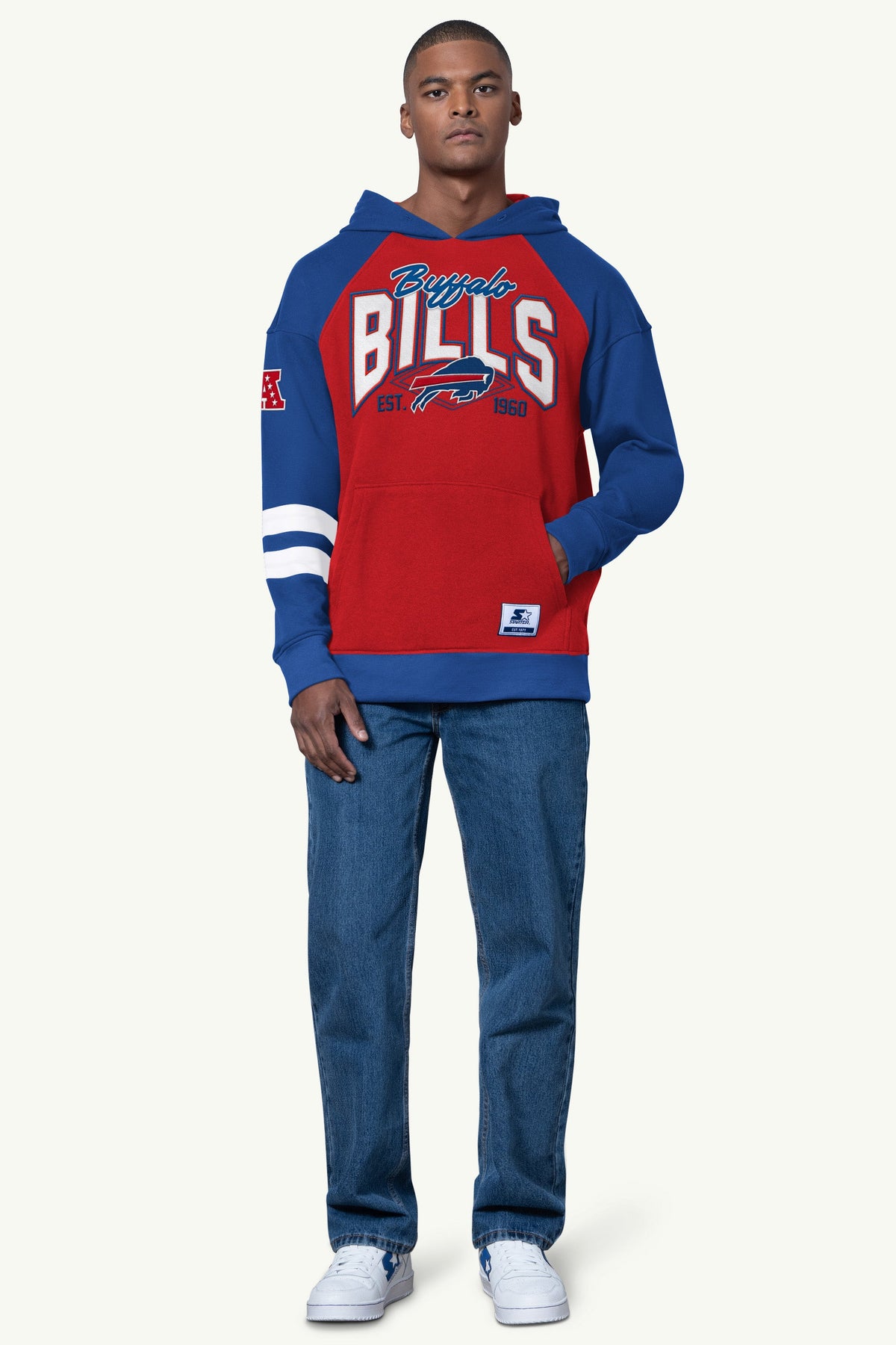 Starter Value | MENS BUFFALO BILLS INTERCEPTION COLORBLOCK HOODIE