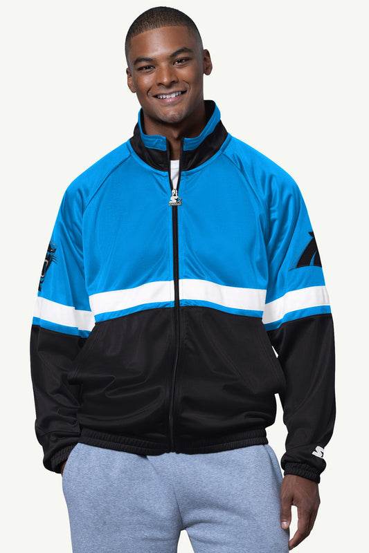 Starter Discount | MENS CAROLINA PANTHERS VETERAN TRACK JACKET