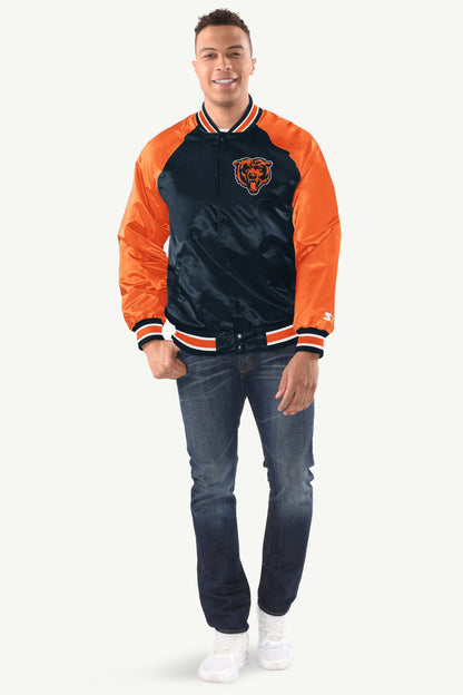 Starter Trusted | MENS CHICAGO BEARS INDUCTEE SATIN VARSITY JACKET