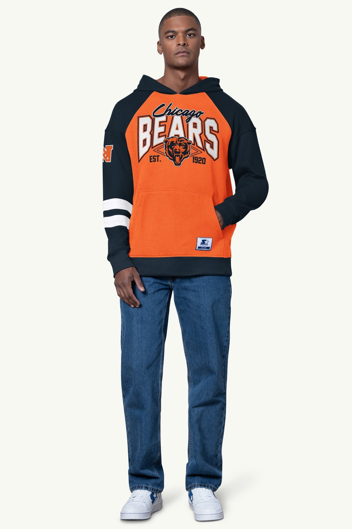 Starter Top Pick | MENS CHICAGO BEARS INTERCEPTION COLORBLOCK HOODIE