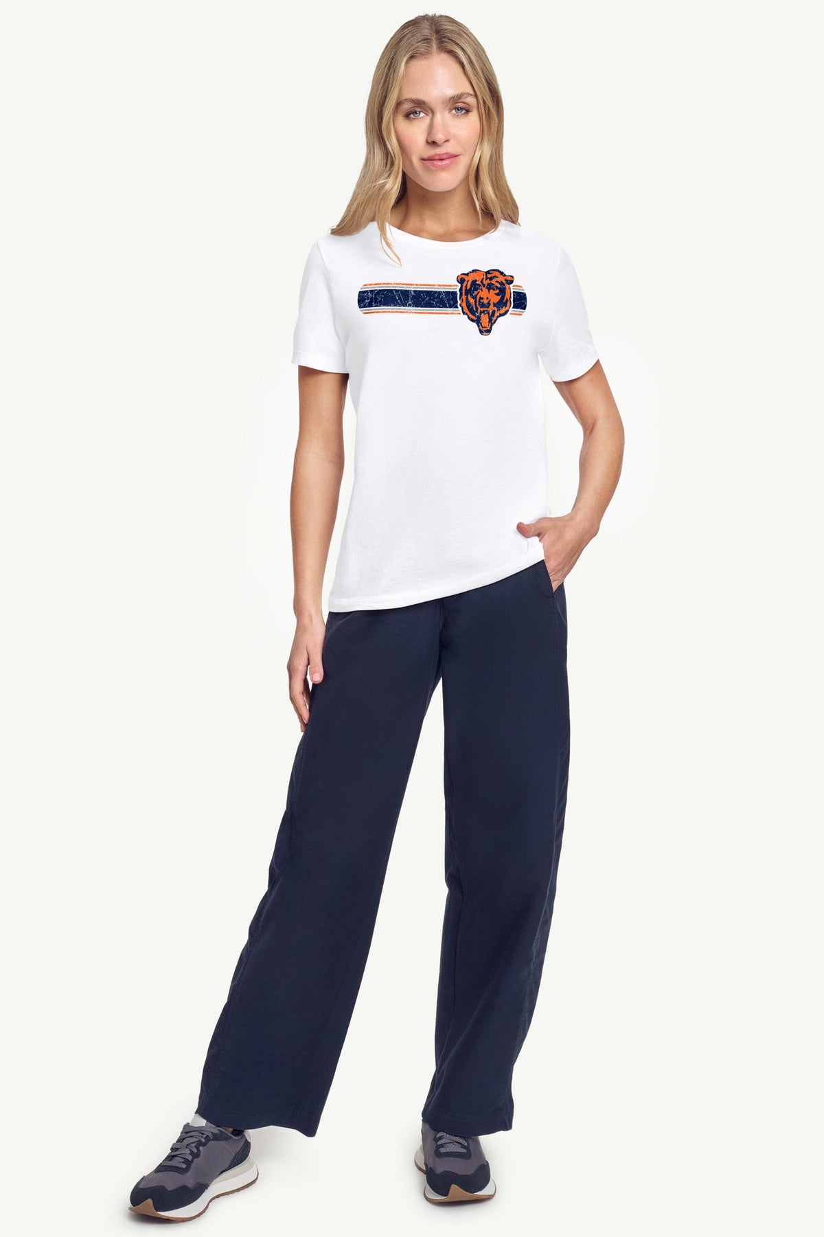 Starter Best Price | WOMENS CHICAGO BEARS STRIPE T SHIRT