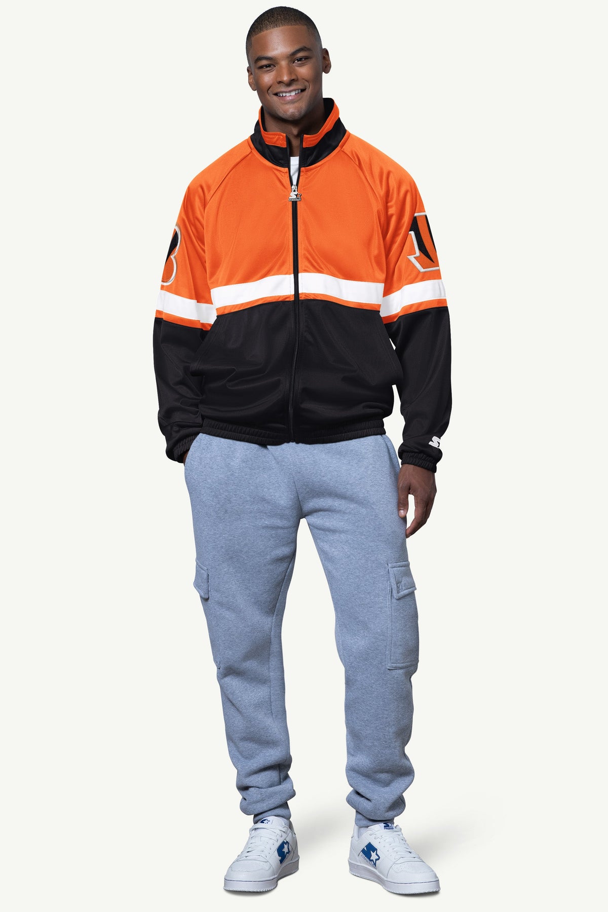 Starter Customer Favorite | MENS CINCINNATI BENGALS VETERAN TRACK JACKET