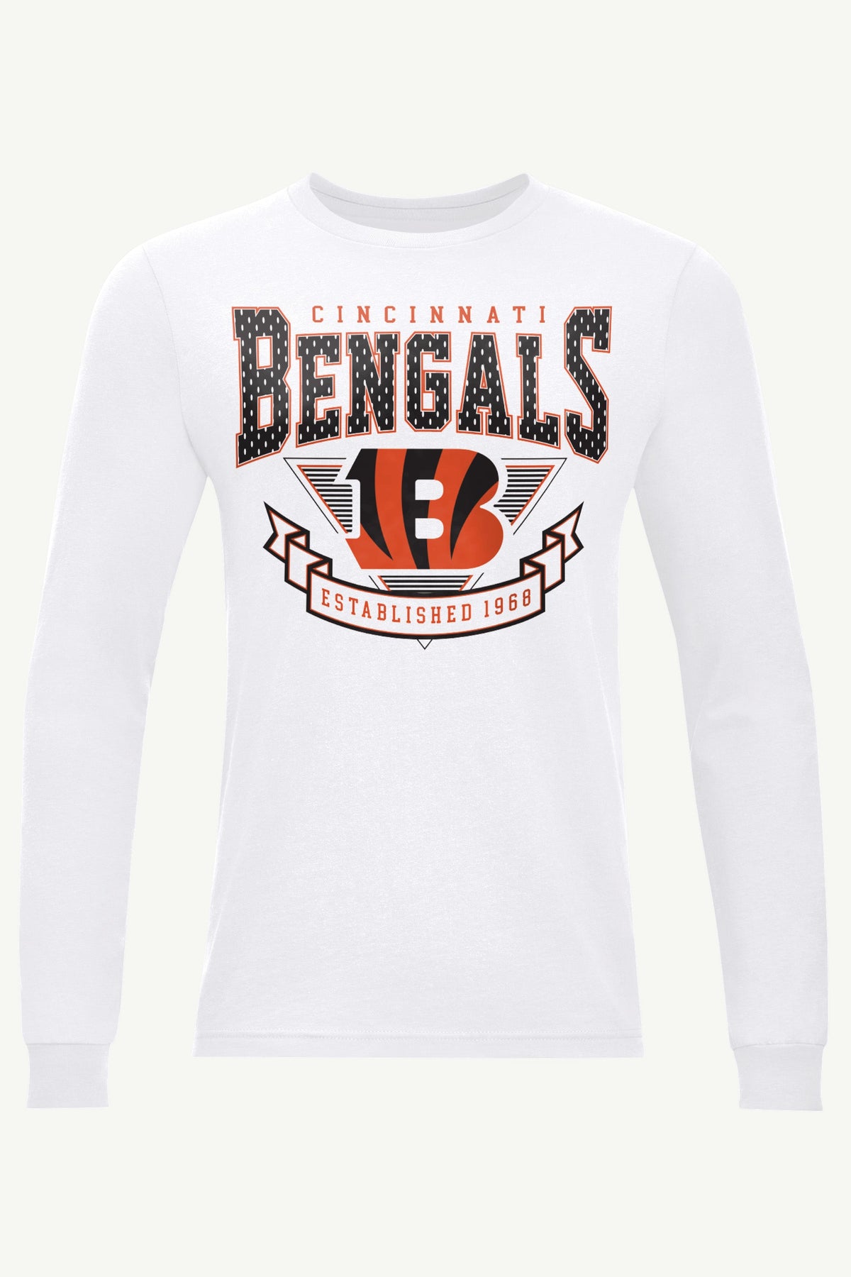 Starter Latest | MENS CINCINATTI BENGALS 80's INSPIRED LONG SLEEVE T SHIRT