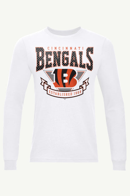 Starter Latest | MENS CINCINATTI BENGALS 80's INSPIRED LONG SLEEVE T SHIRT