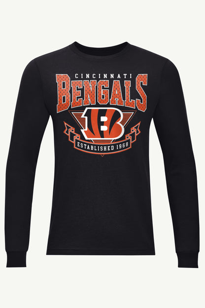 Starter Premium | MENS CINCINATTI BENGALS 80's INSPIRED LONG SLEEVE T SHIRT