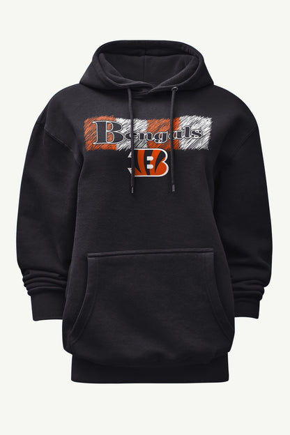 Starter Sale | WOMENS CINCINATI BENGALS COLOR SHADING HOODIE