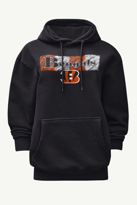 Starter Sale | WOMENS CINCINATI BENGALS COLOR SHADING HOODIE