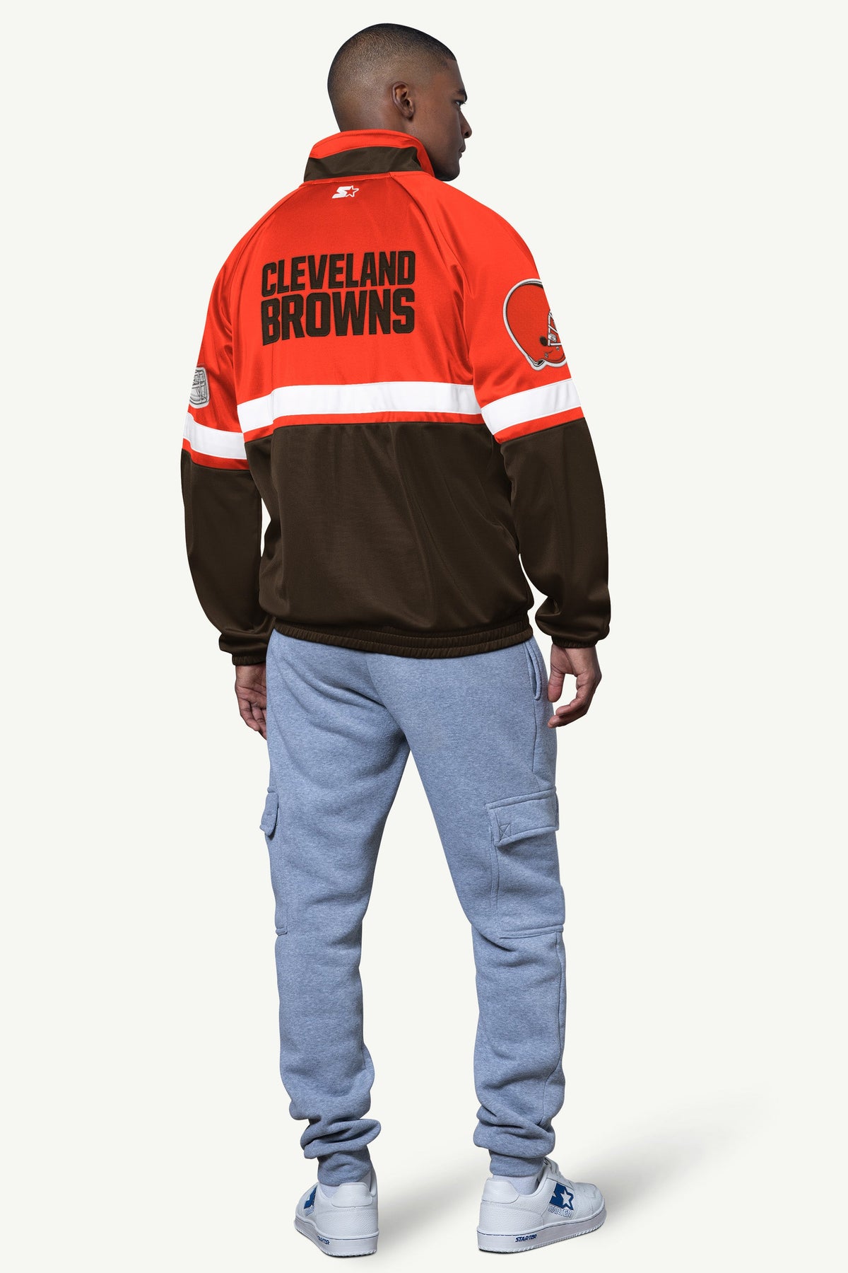 Starter Best Seller | MENS CLEVELAND BROWNS VETERAN TRACK JACKET