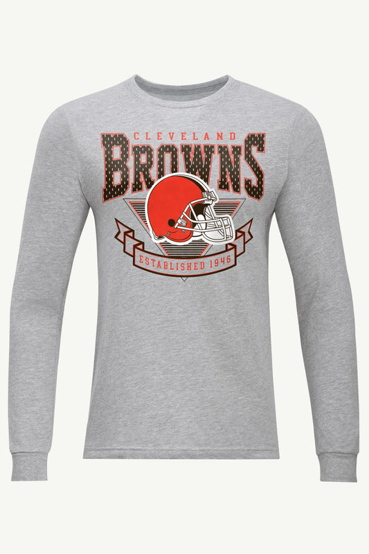 Starter Hot Sale | MENS CLEVELAND BROWNS 80's INSPIRED LONG SLEEVE T SHIRT