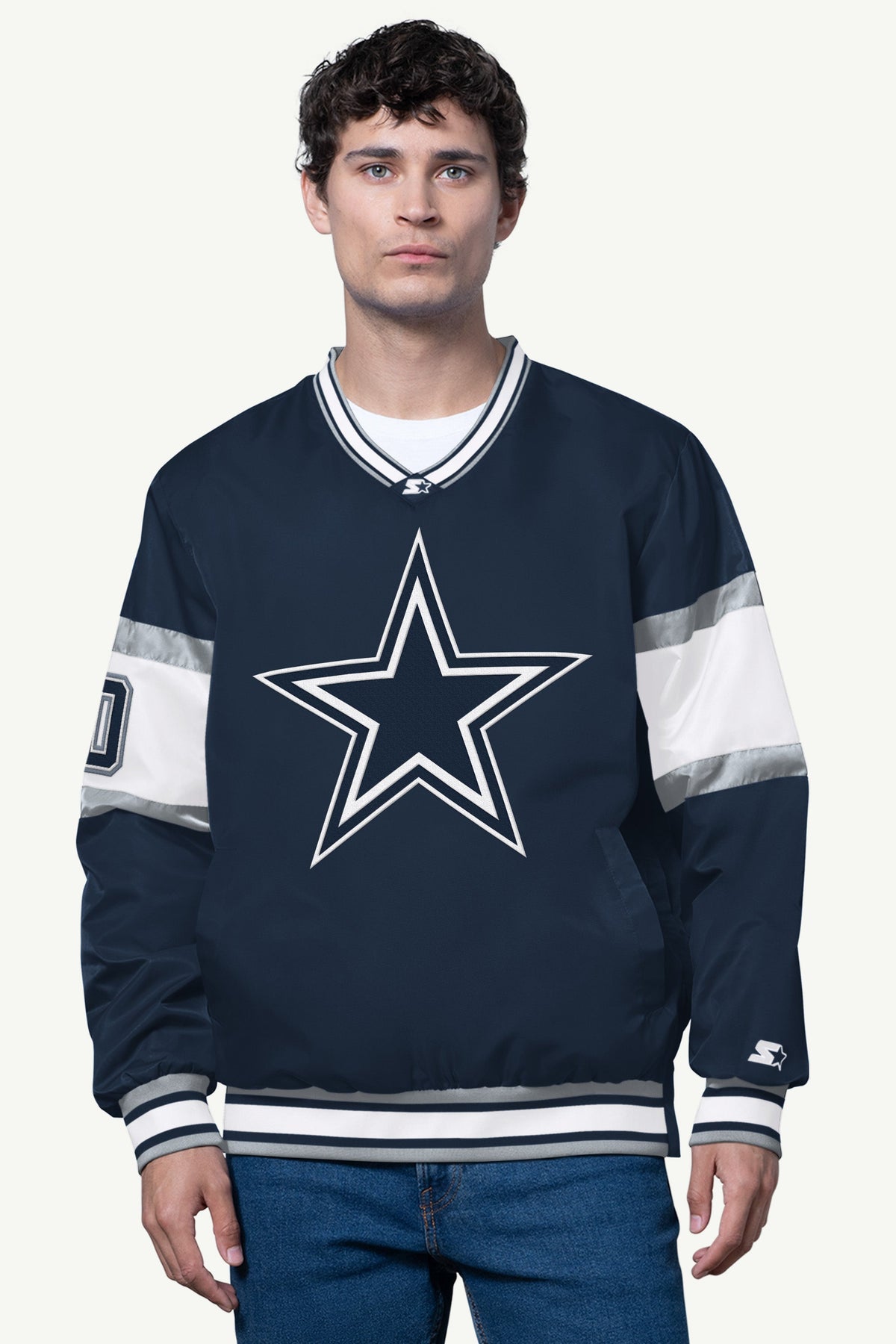 Starter Top Pick | MENS DALLAS COWBOYS SIGNAL COLLAR PULLOVER